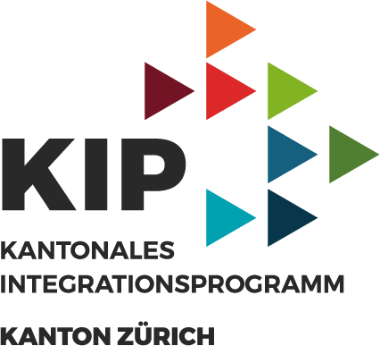 farbiges Logo für das Kantonale Integrationsprogramm des Kantons Zürich